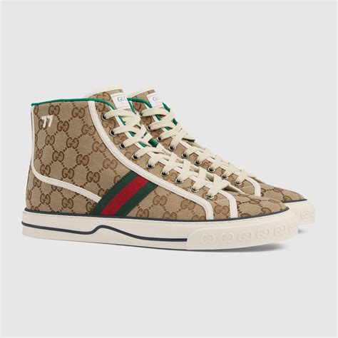 mens gucci 77 shoes|Gucci tennis 1977 platform sneakers.